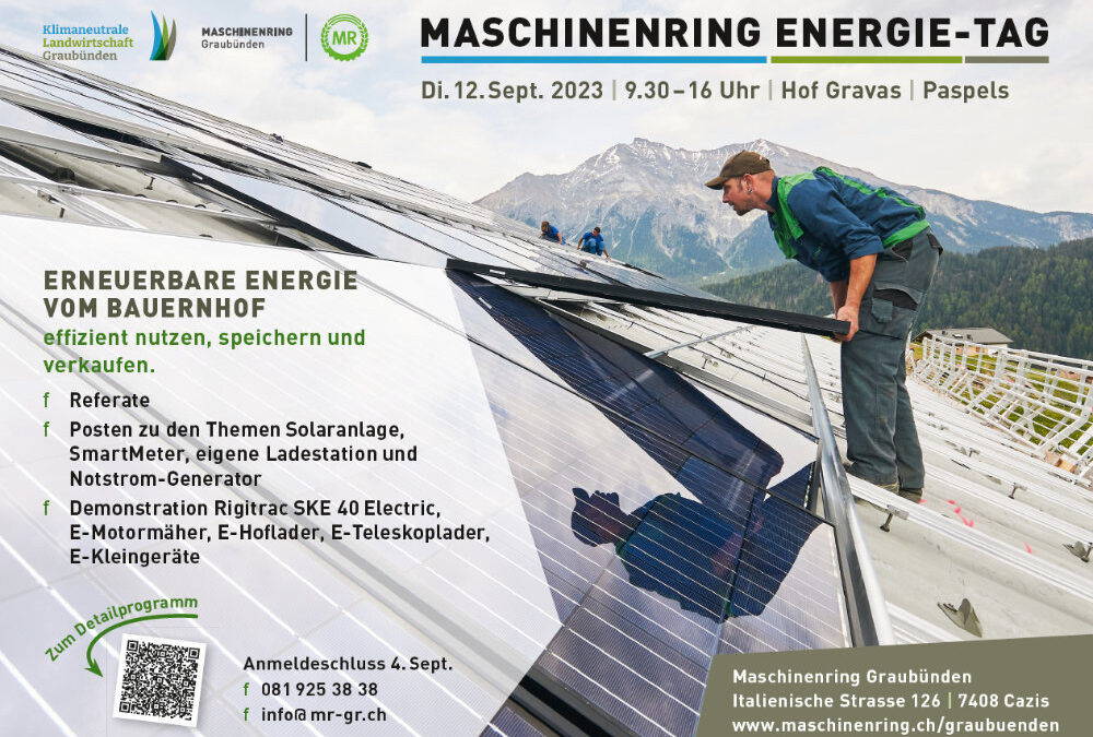 novaziun am Energie-Tag des Maschinenring Graubünden ☀ 🏔 🔋 💡